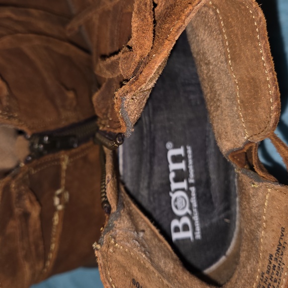 Born Women's Rich Brown Suede Boots - Picture 3 of 5